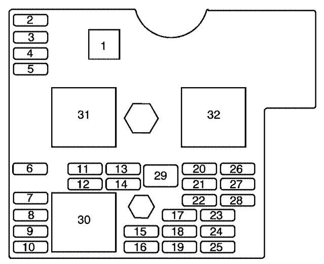 chevrolet hhr fuse box diagram floor console 2005 2006