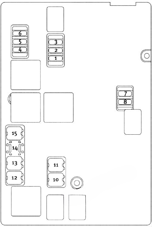 Front Power Distribution Center (fuse box): Chrysler 300 / 300C (2008, 2009)