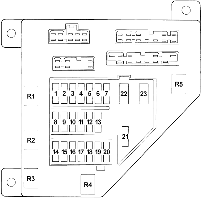 Chrysler New Yorker - fuse box diagram - passenger compartment fuse box