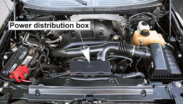 ford f-150 (2009-2014): power distribution box location