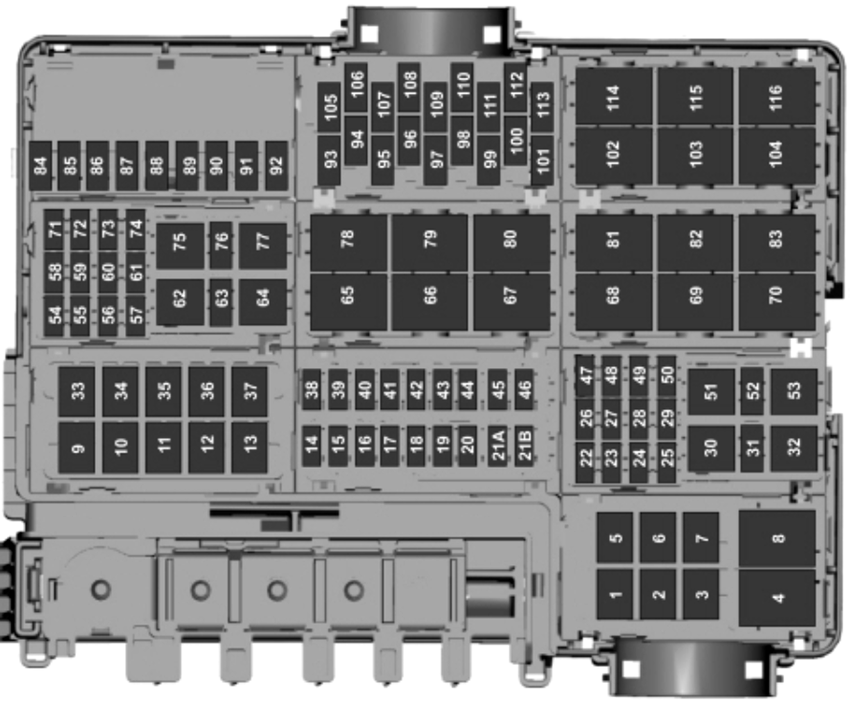 Ford F-150 (2015): Power Distribution Box Diagram