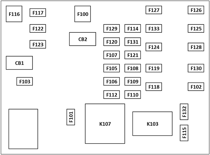 Dodge Journey (2011): Instrument panel fuse box diagram