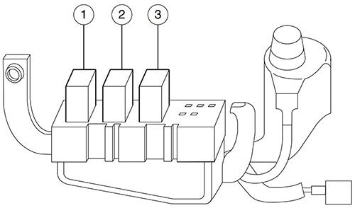 Ford Escape Hybrid (2005): Auxiliary Relay Box diagram