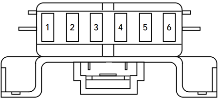 Ford Expedition (1997): Engine Mini Fuse Box diagram