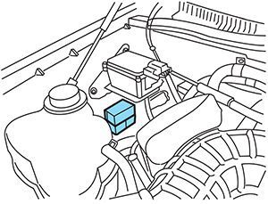 ford explorer (u152; 2002-2005): auxiliary relay box location