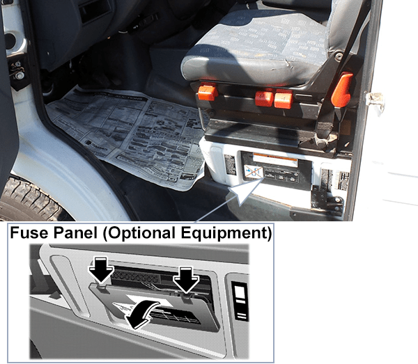 Dodge Sprinter (2003-2006): Optional Fuse and Relay Equipment Location