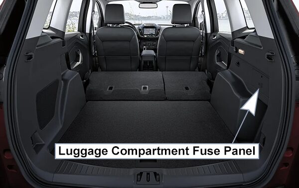 ford escape (2017-2019): load compartment fuse box location