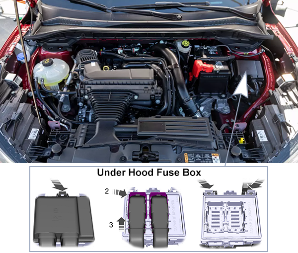 Fuses diagram Ford Escape 2023 2024 en1L