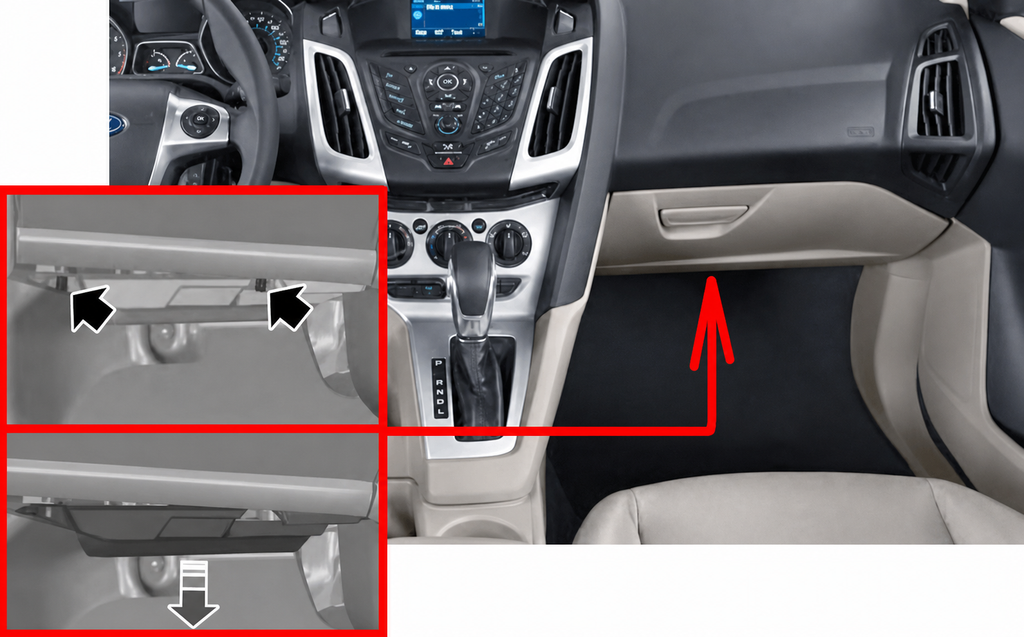 ford focus 2012 2014 in fuse box location